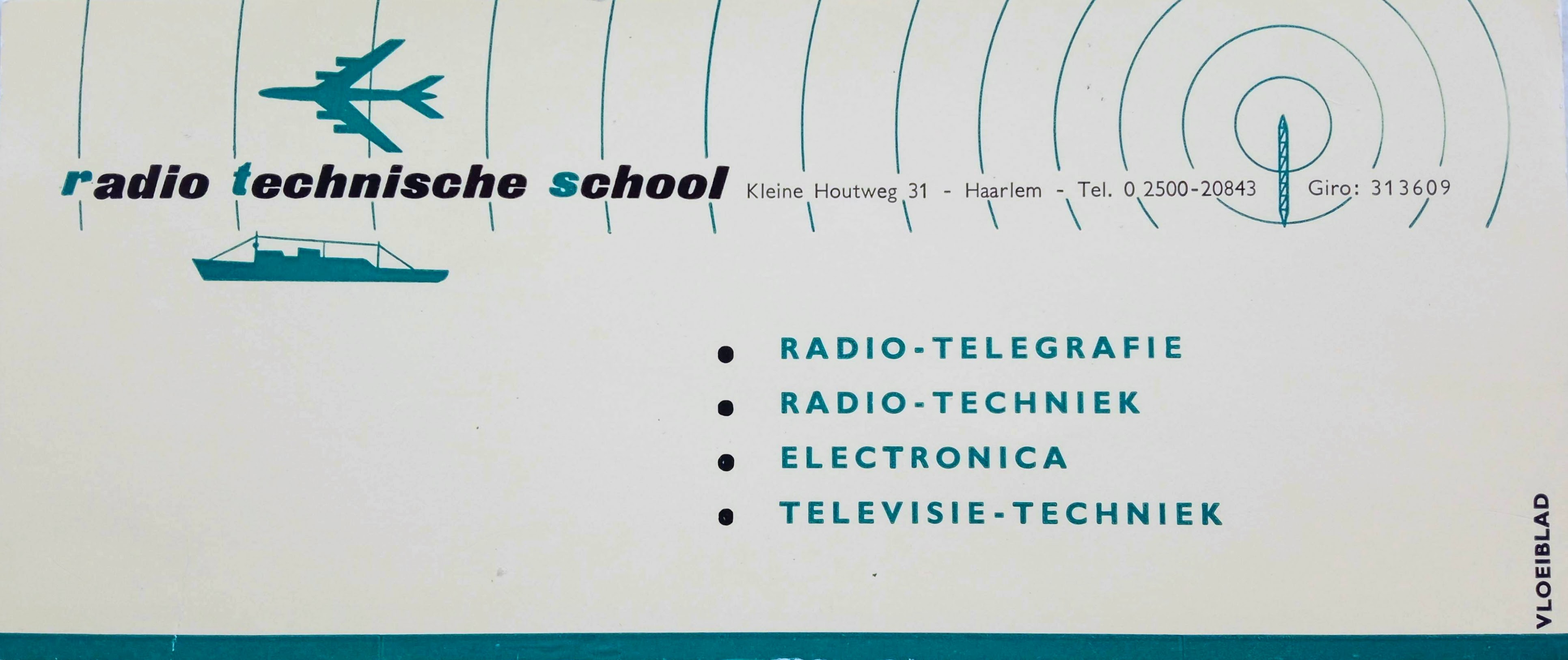 Radio Technische school foto
